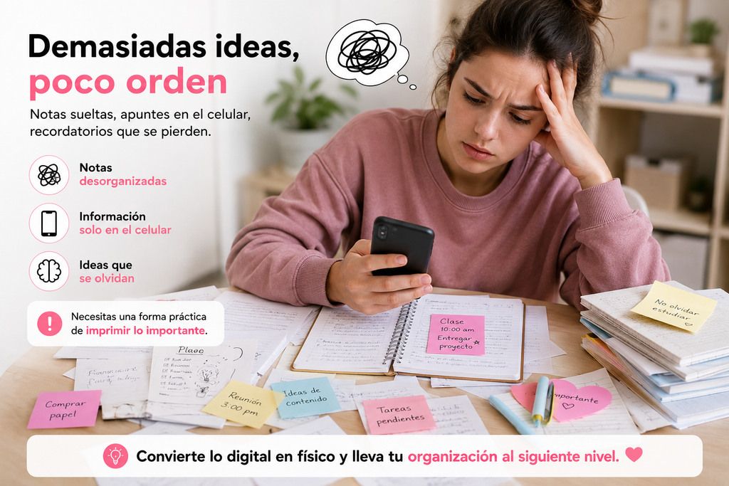 MINI IMPRESORA PORTARIL ROSADA