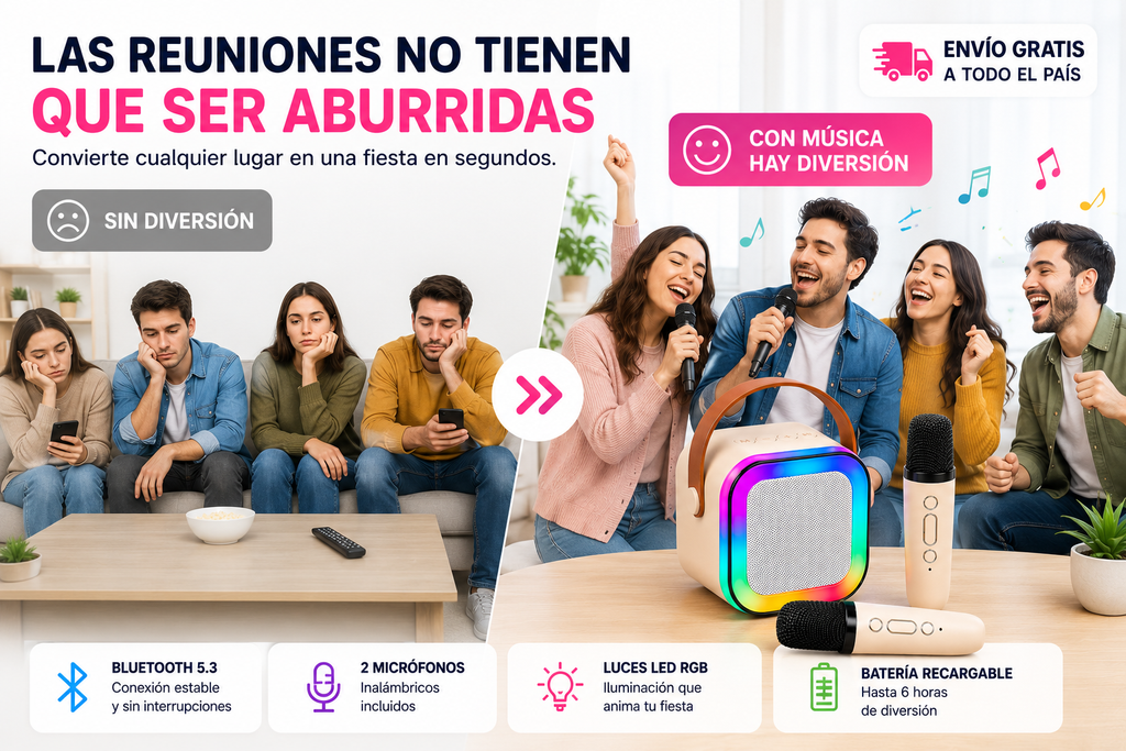 MINI PARLANTE CON MICROFONO USB RGB