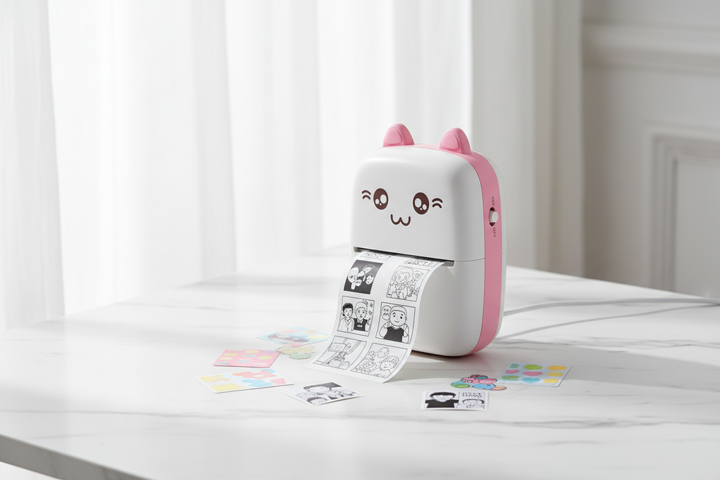 MINI IMPRESORA PORTÁTIL ROSADA